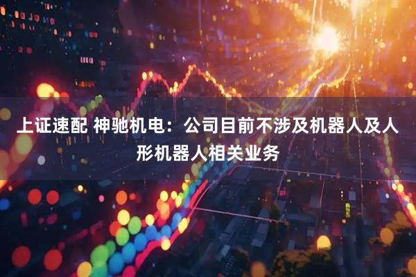 上证速配 神驰机电：公司目前不涉及机器人及人形机器人相关业务