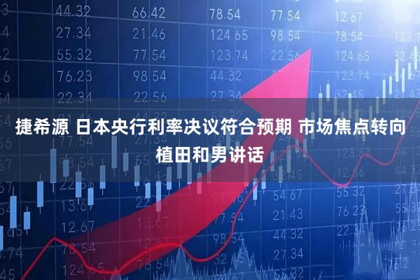 捷希源 日本央行利率决议符合预期 市场焦点转向植田和男讲话