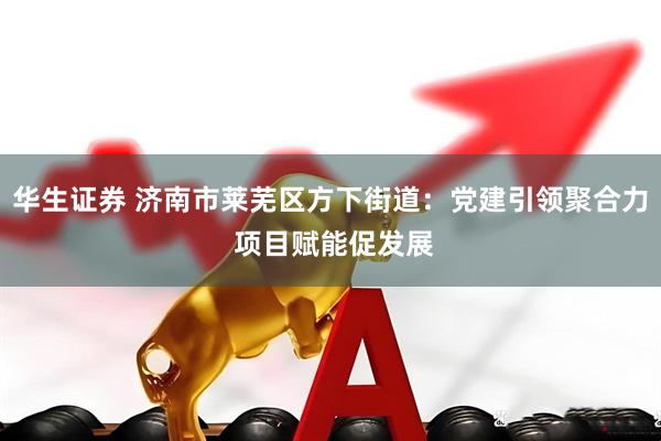 华生证券 济南市莱芜区方下街道：党建引领聚合力 项目赋能促发展