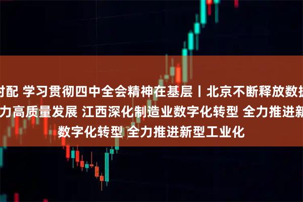 对对配 学习贯彻四中全会精神在基层丨北京不断释放数据要素活力 助力高质量发展 江西深化制造业数字化转型 全力推进新型工业化